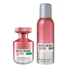 Benetton United Dreams Together For Her Set Eau De Toilette 80ml + 24H Deodorant 150ml