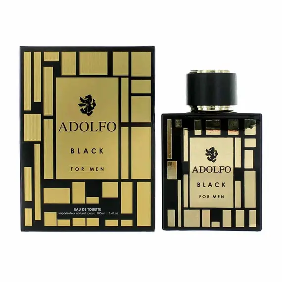 Adolfo Black For Men Eau De Toilette 100ml, 2 image